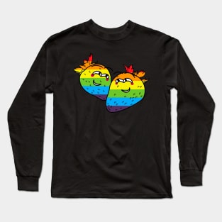 Strawberry LBGT love Long Sleeve T-Shirt